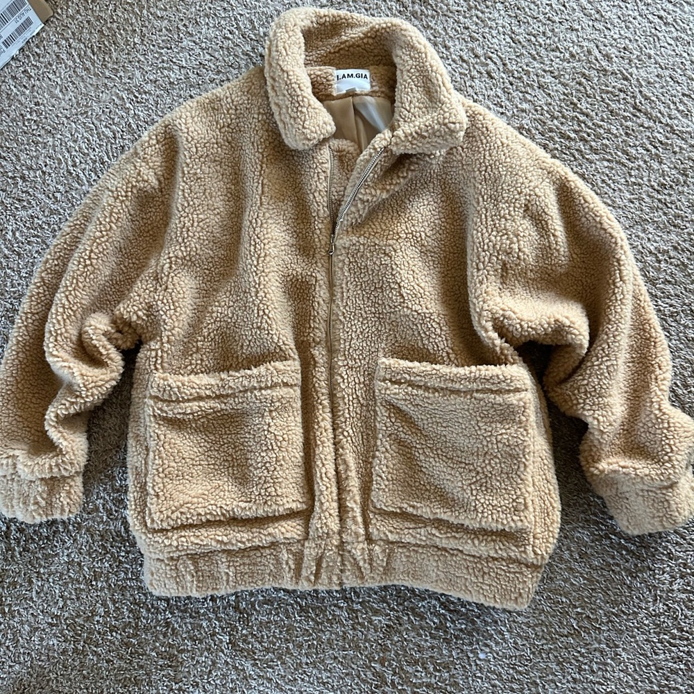 I am Gia Sherpa jacket